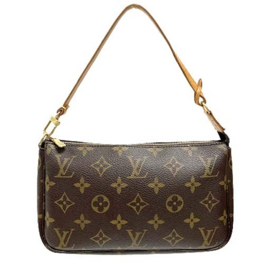Louis Vuitton Monogram Handbag Bag Brown Pochette Accessoires